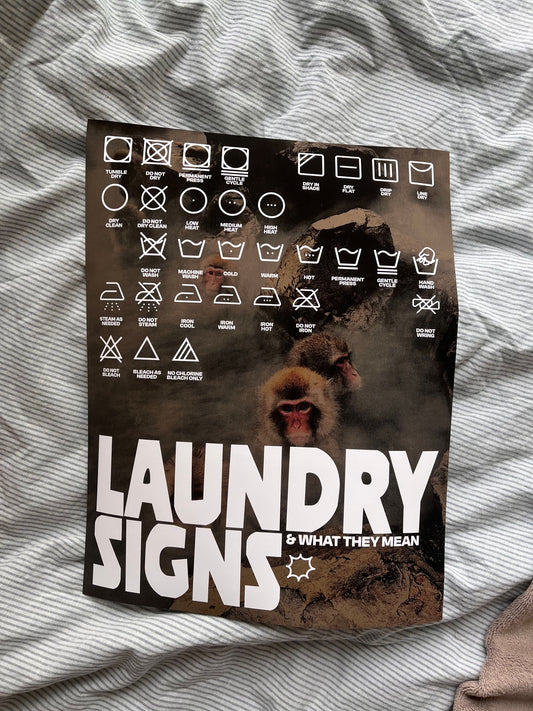 LAUNDRY POSTER 11x14